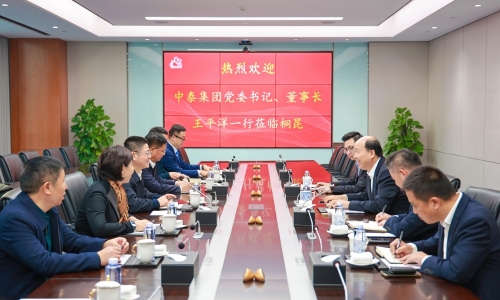 新疆中泰集團黨委書記、董事長王平洋參訪桐昆