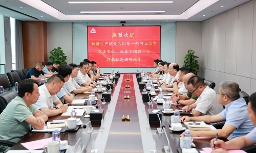 新疆生產(chǎn)建設(shè)兵團(tuán)第一師阿拉爾市 黨委書記、政委丁翊強(qiáng)蒞臨桐昆調(diào)研