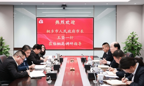 桐鄉(xiāng)市委副書記、市長王堅一行蒞臨桐昆調(diào)研