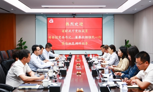浙江省財(cái)政廳黨組成員，省金控黨委書記、董事長(zhǎng)楊強(qiáng)民蒞臨桐昆調(diào)研
